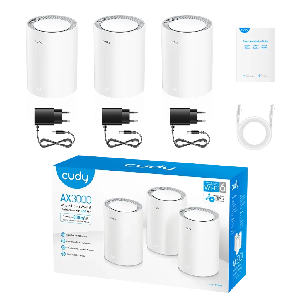 [M3000(3-PACK)W] Mesh Cudy Ax3000 (3 Pack)